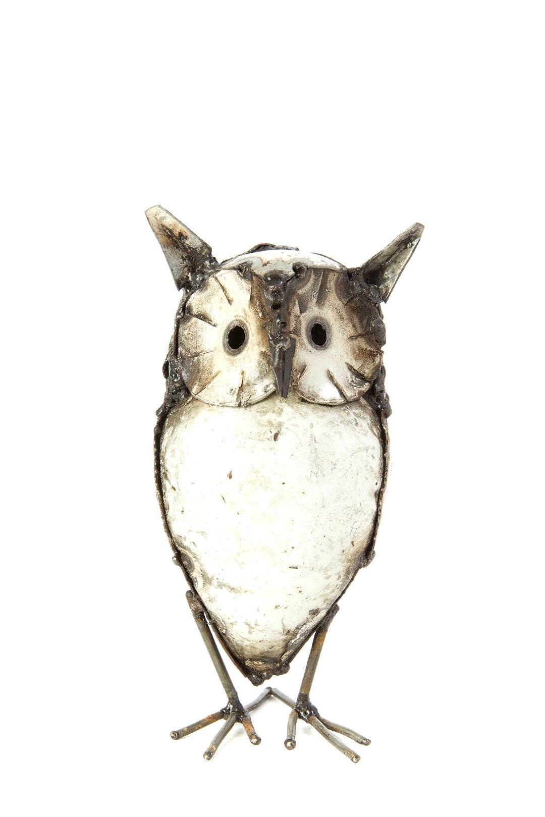 African Modern - Wholesale Sculpture - Horned Owl Recycled Metal Garden Sculptures4