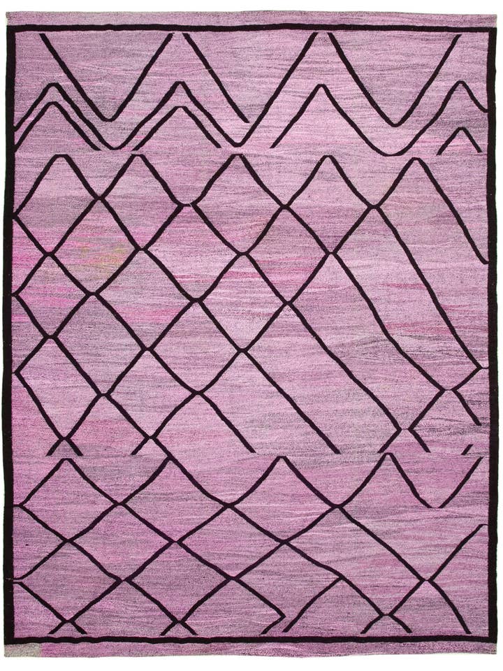 Tapis de zone contemporain violet 10x14 - 22863 pour la vente par RUG N CARPET
