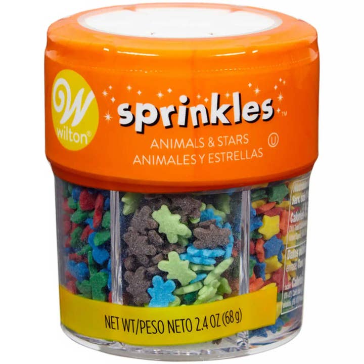 Innovarix - Wholesale Sprinkles - Animals and Stars Sprinkles Bright Baking Supplies 2.4-Ounce