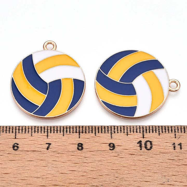 Love, Paige Designs - Wholesale Individual Charm/Pendant - Volleyball Gold Charm2