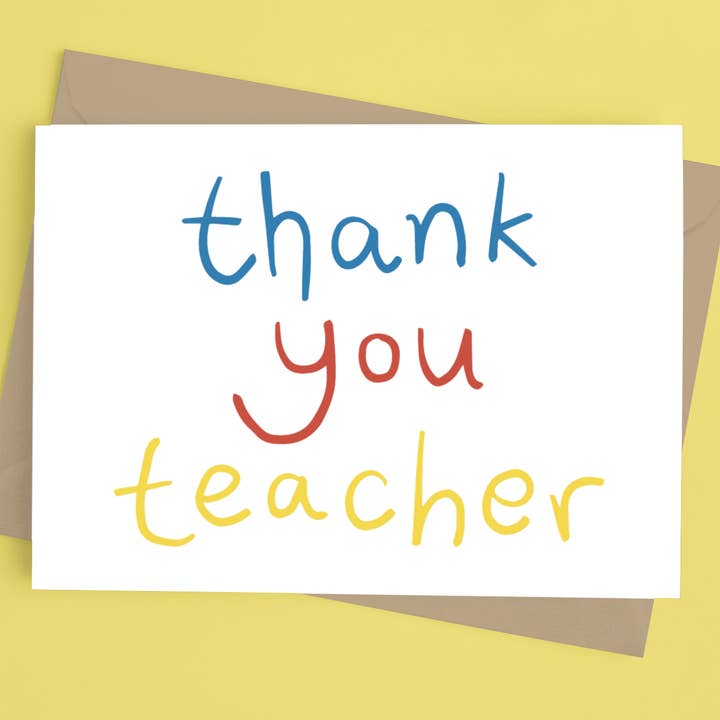 Tak lærer Card for engroshandel hos Penrith Stationers