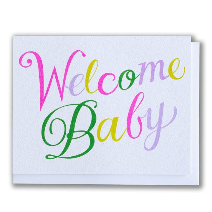 Banquet Workshop - Wholesale Baby Card - Old School Cursive Baby Card