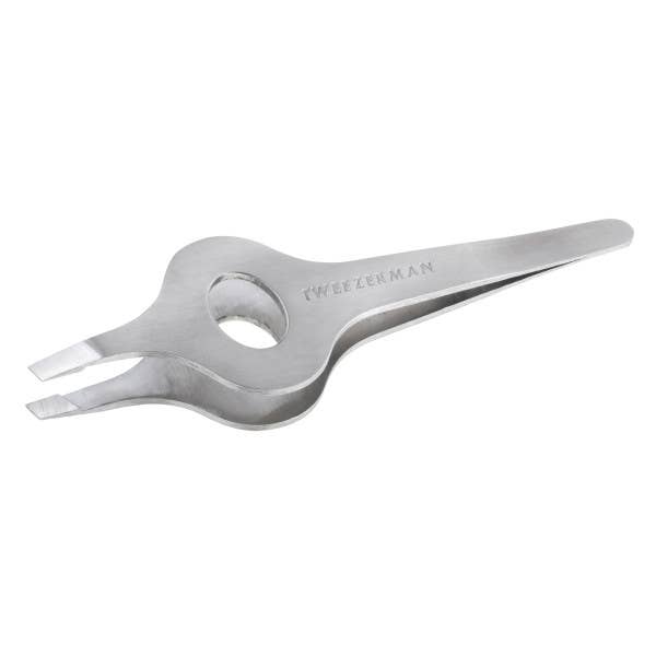 Wide Grip Slant Tweezer Stainless for wholesale by Tweezerman