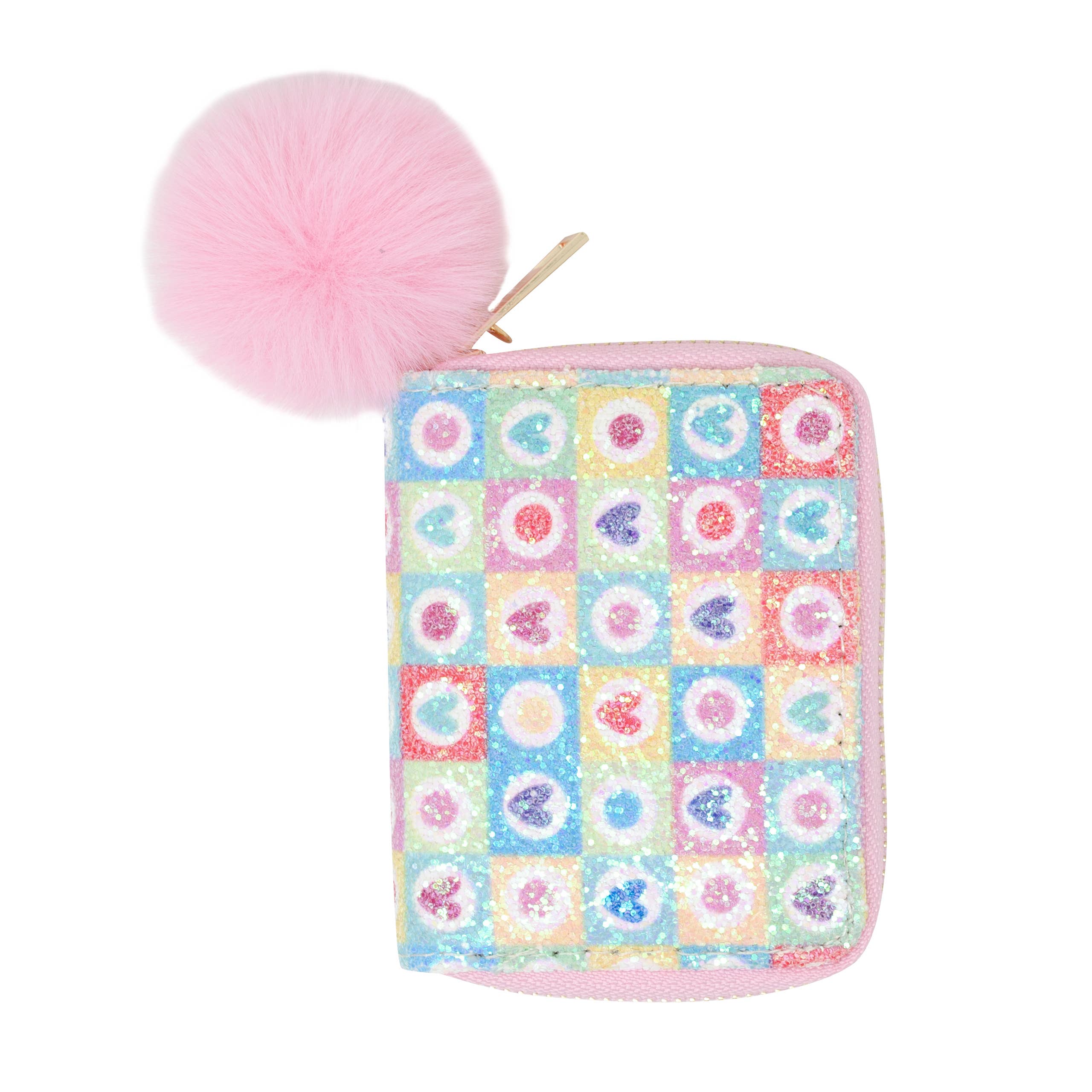 Tiny Treats and ZOMI GEMS - Wholesale Wallet - Kids - Glitter Hearts Wallet