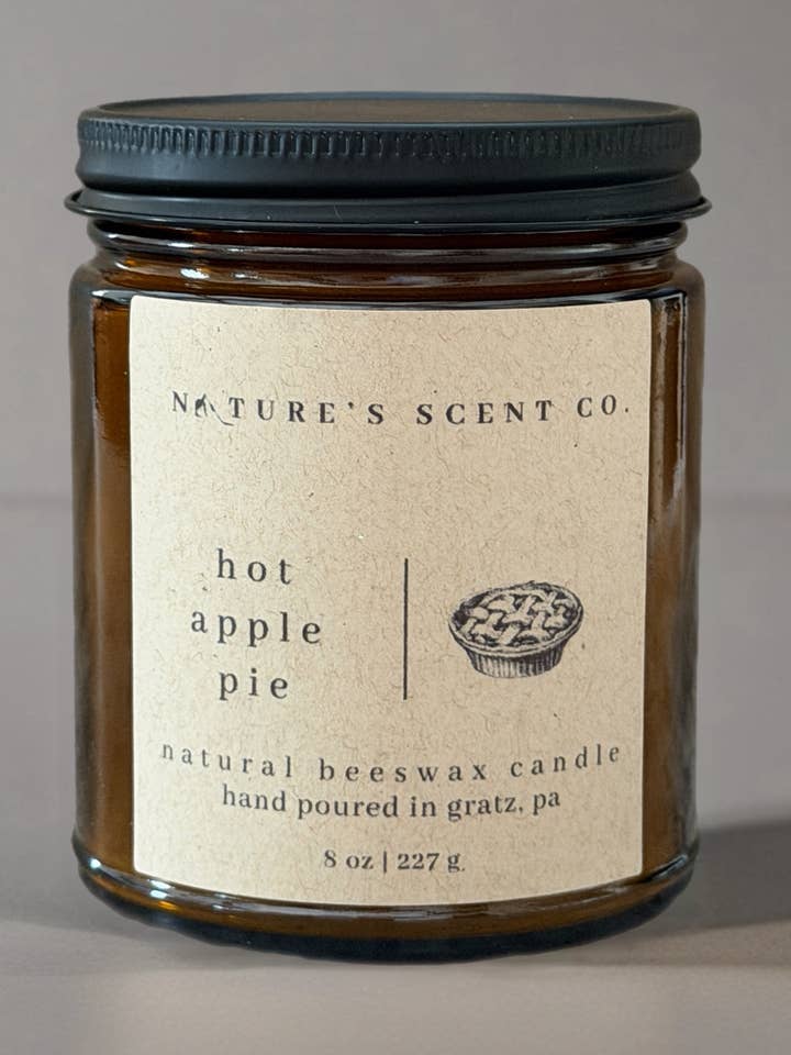Varm äppelpaj | Bivaxljus | Helt naturlig för wholesale av Nature’s Scent Co