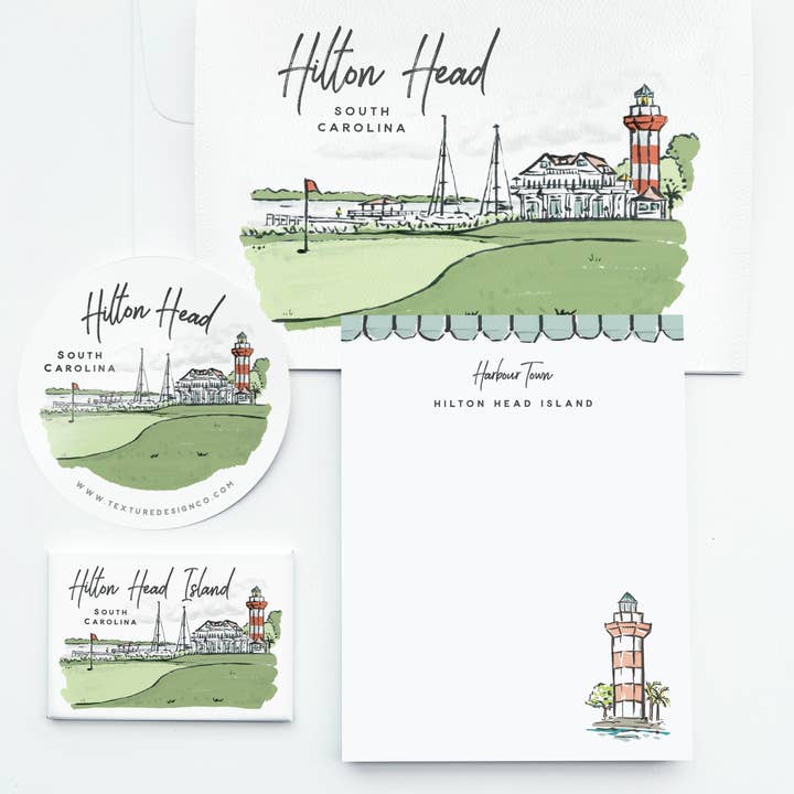 Texture Design Co – Engroshandel Klistermærke – Sherbet Painted Streets - Hilton Head klistermærke2