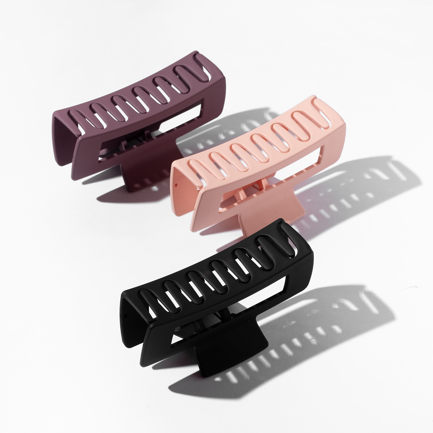 Ellie Rose - Wholesale Hair Clip - Women's - Berry Luxe Claw Clips, Set of 35