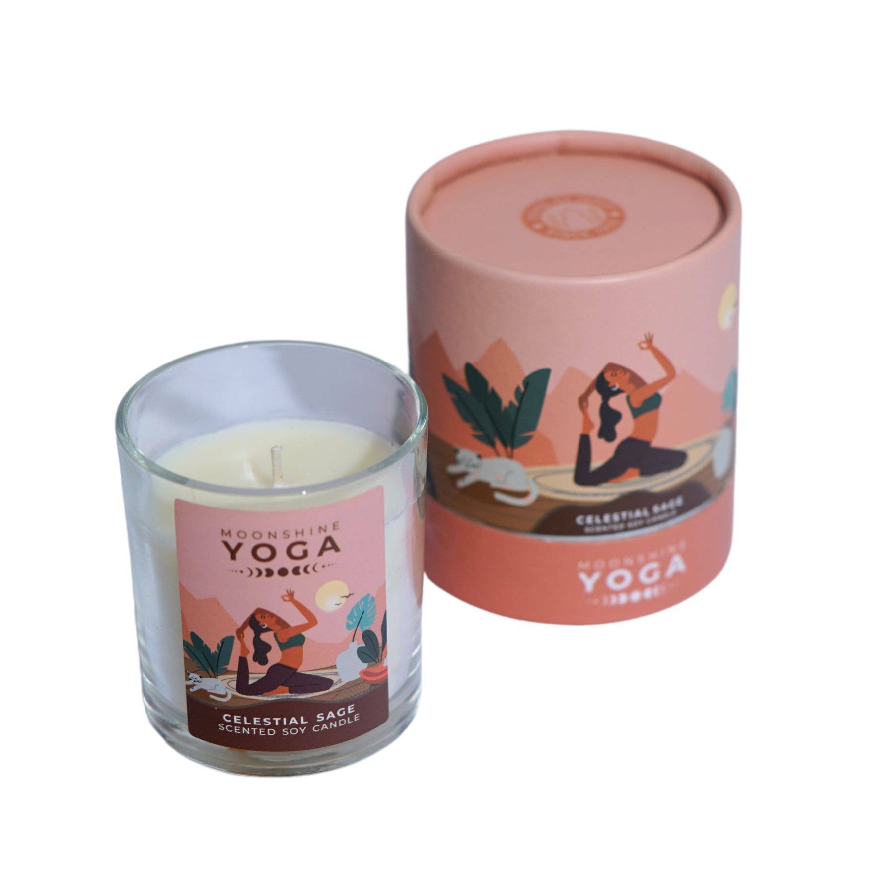R. Expo/Song of India - Wholesale Novelty candle - Celestial Sage Yoga Candle 120g2