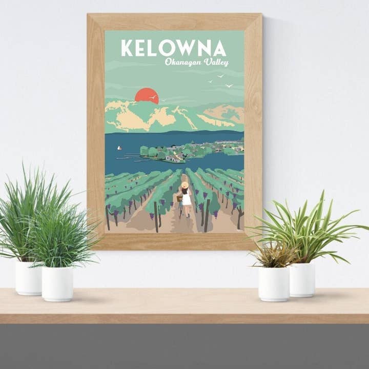 Cartaz de Kelowna por atacado de TripPoster