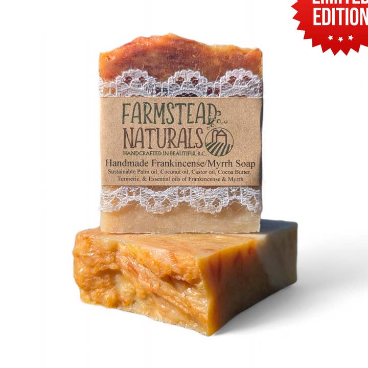 Frankincense & Myrrh Soap - Bulk - Farmstead Naturals for wholesale by Farmstead Naturals