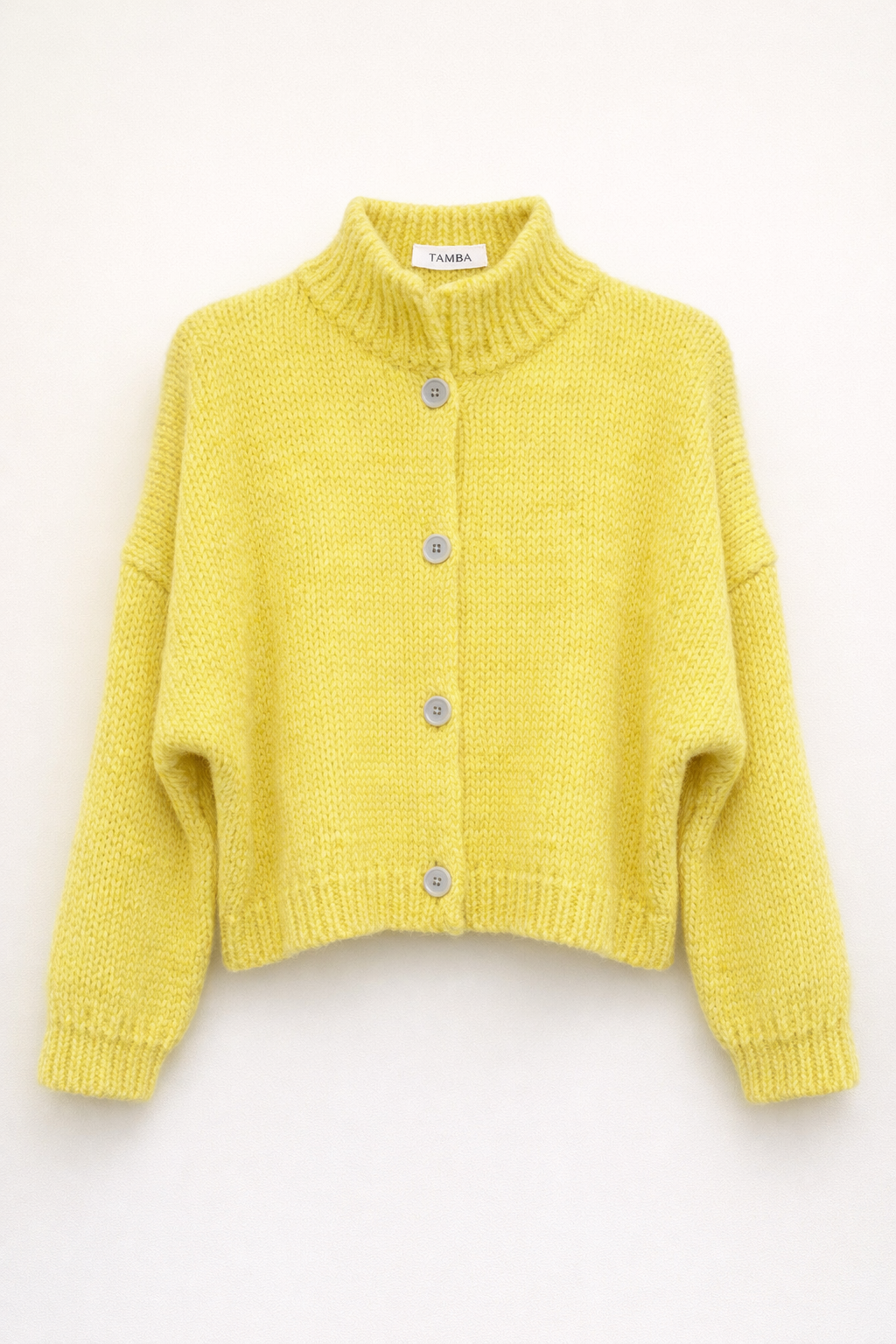 TAMBA – wholesale Kofta - Dam – Angora alpacka kofta med ståkrage och knappslå1