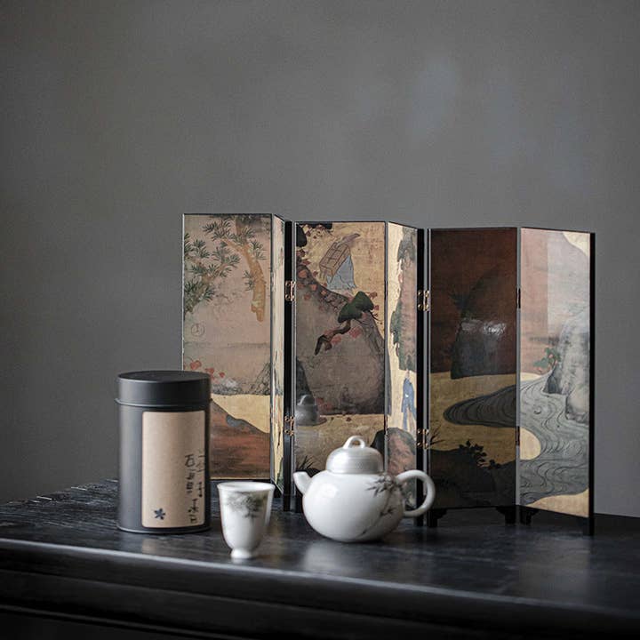 Gohobi (We cover U.S. import duties) – wholesale Dekorativt bordsobjekt – Gohobi min vikbar bordsskärm för tebord4