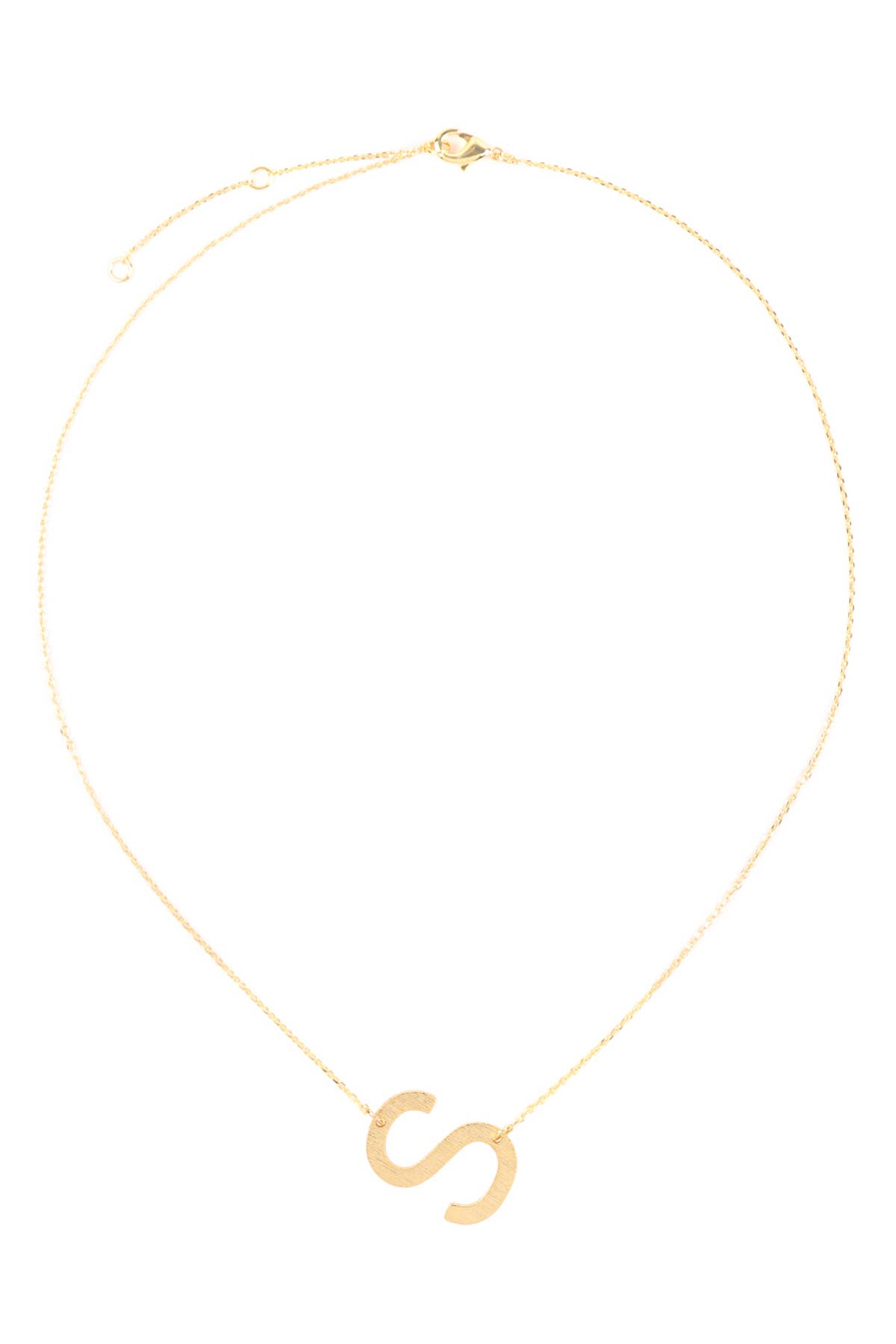 MYS Wholesale Inc - Wholesale Pendant/Charm Necklace - Initial Rough Finish Chain Necklace51