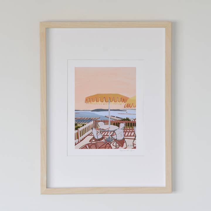 8x10 Lunch at the Tea Room Print for wholesale by Amanda Bur Art