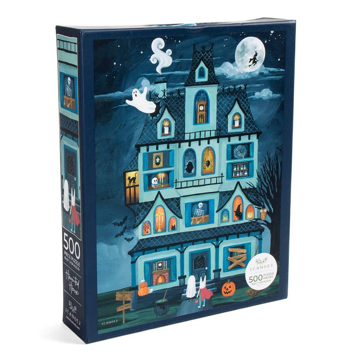 Halloween House - 500 Piece Jigsaw Puzzle for wholesale by 1canoe2 | One Canoe Two Paper Co.
