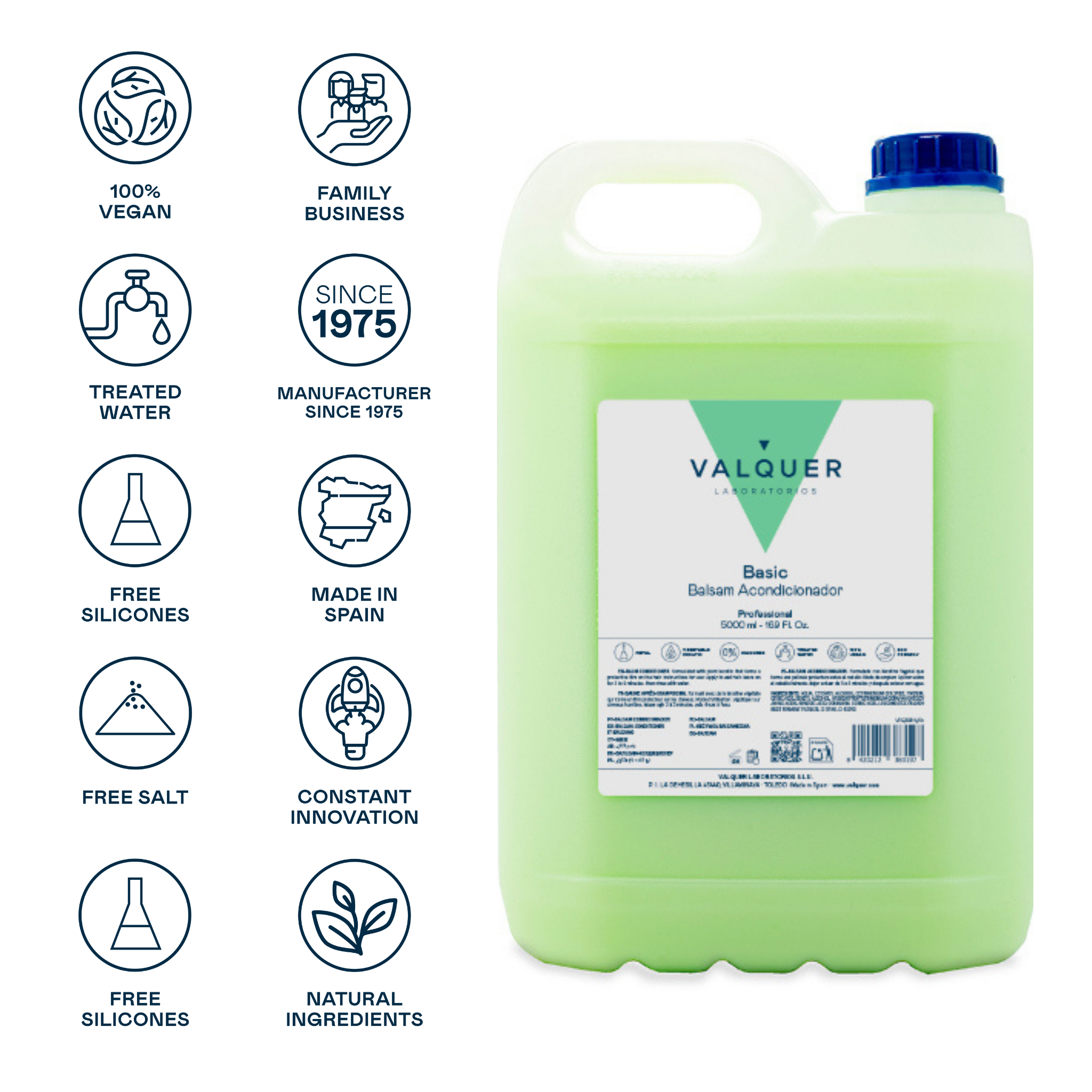 Valquer Laboratorios - Venta al por mayor Acondicionadores de pelo - Balsam acondicionador capilar - 5000 ml2