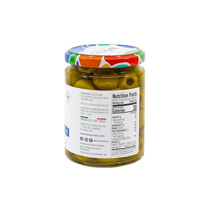 Bono USA Inc. - Wholesale Olives - Bono Castelvetrano Sicilian Pitted Natural Green Olives2