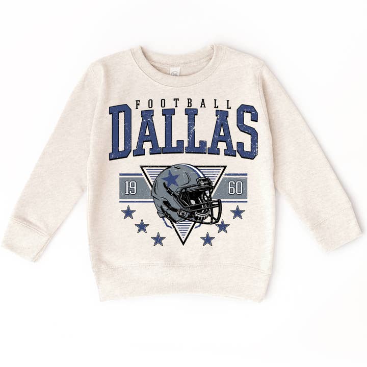 Dallas Football Sweatshirt for Kids/Toddler for wholesale by SimplyKnotCo