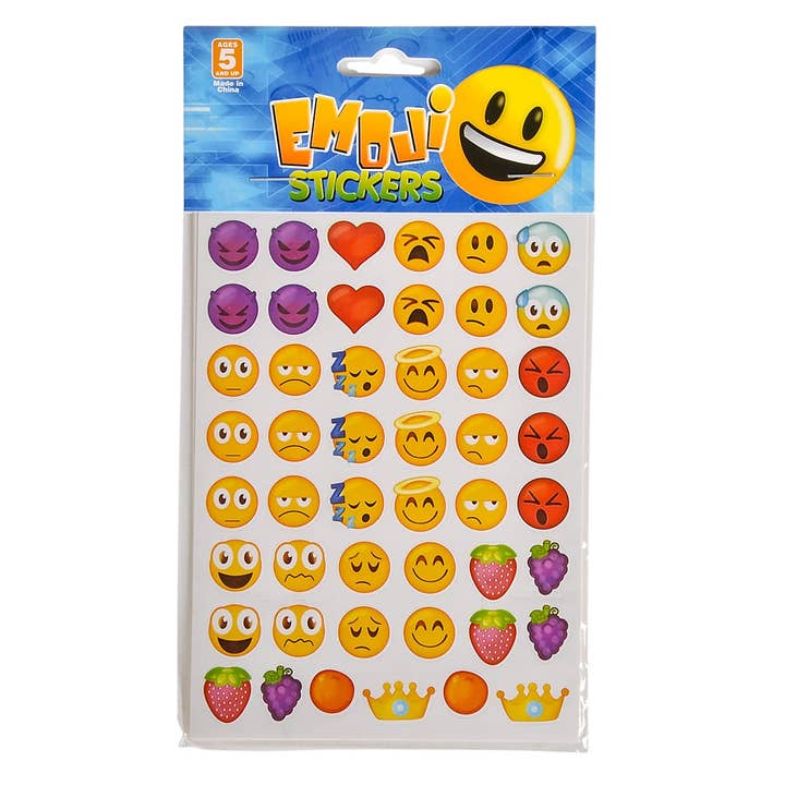 La Luna Bella - Toys - Wholesale Sticker - Kids & Baby - 7.5" EMOTICON STICKERS LLB Sticker3