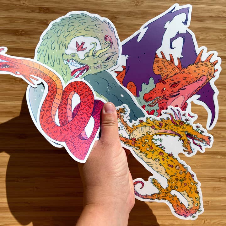 Natalie Andrewson - Wholesale Sticker - Spring Dragon Large Sticker5