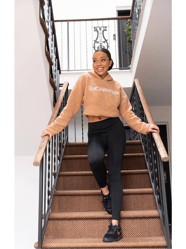 Enchanted Intimates - Wholesale Hoodie – Women's - CROP TEDDY HOODIE2