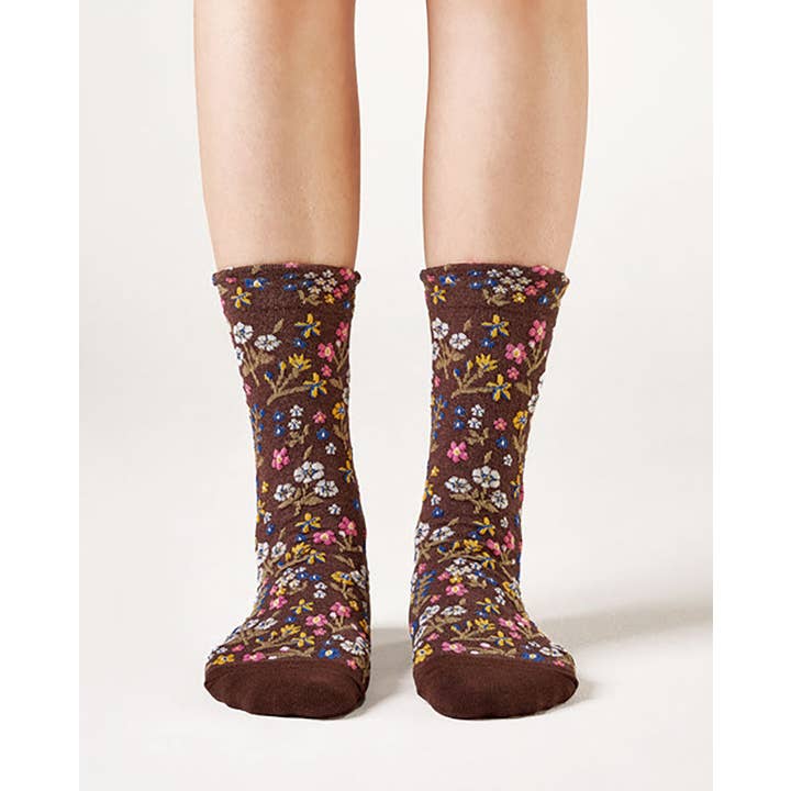 7DAYSSOCKS - Wholesale Socks - Women's - Women's Crew Harga Garden Flower Socks5