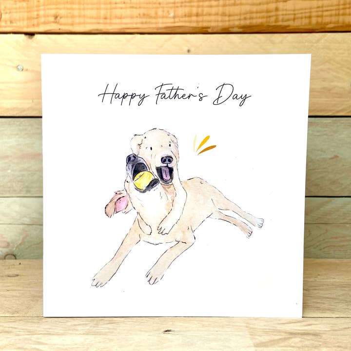 Ruff and Tumble on Father's Day Card for wholesale by Arty Bee Designs