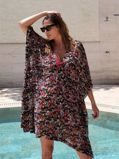 Santa Fe Kaftan - Chiffons voor wholesale door Leigh Young Collection