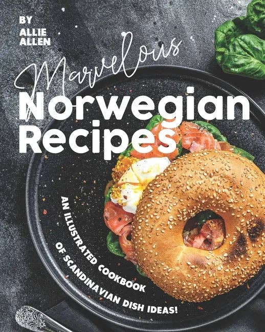 Books by splitShops - Wholesale Cookbooks & Food - Marvelous Norwegian Recipes: An Illustrated Cookbook of Scandinavian Dish Ideas! - Paperback0