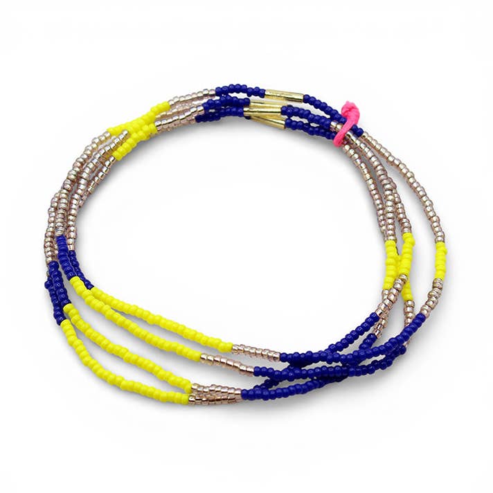 Rumi Armbänder Set aus 4 / Gelb für den Großhandel von bluma project