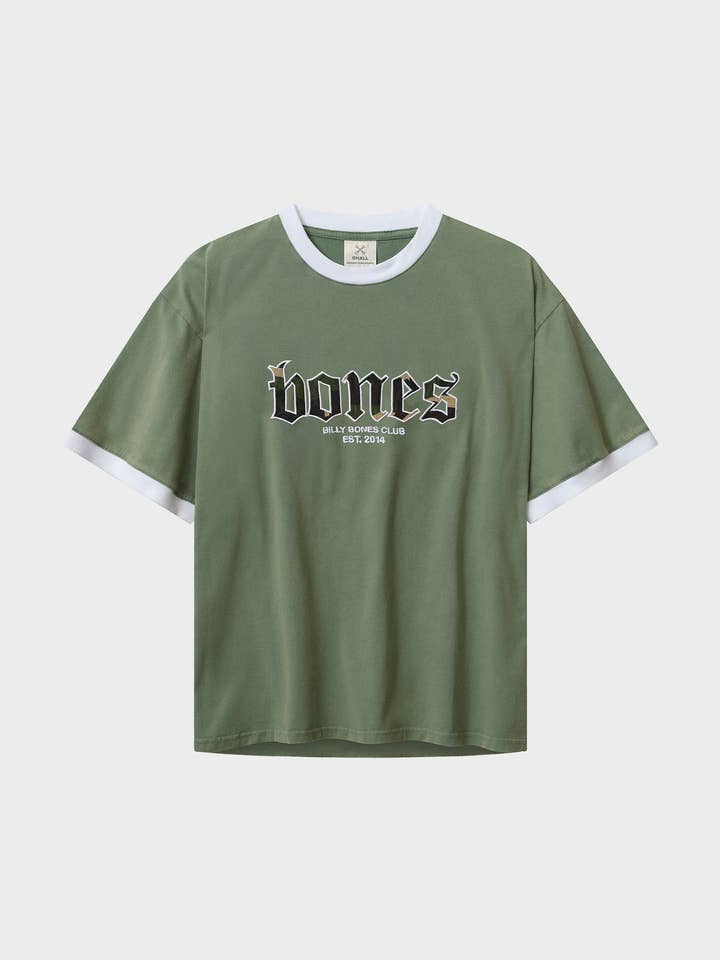 Bones Classic Ringer T-shirt - Kamouflage för wholesale av Billy Bones Club