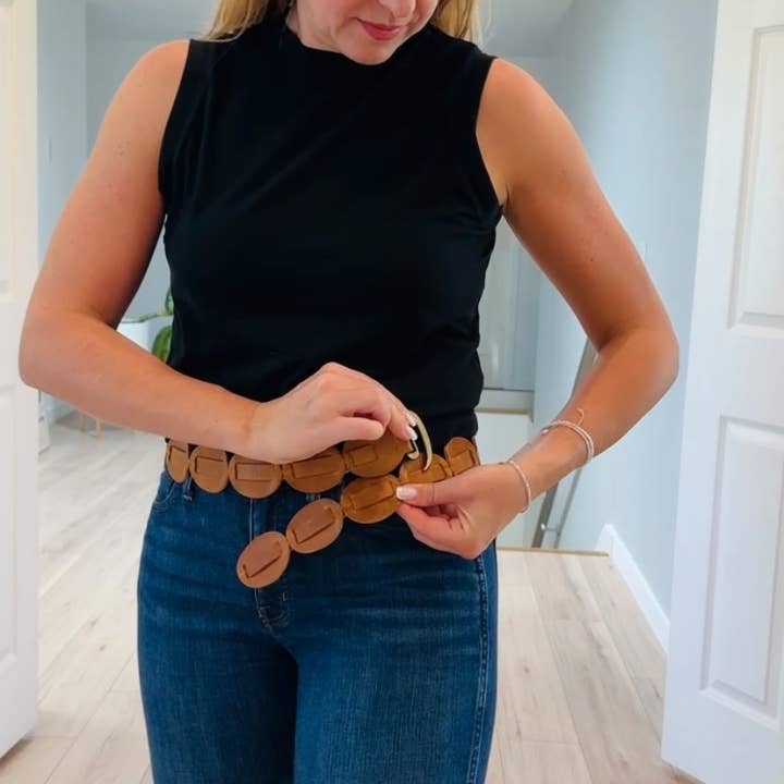 ADA Collection Belts - Wholesale Belt - Women's - Shishi Belt - Black - OS6