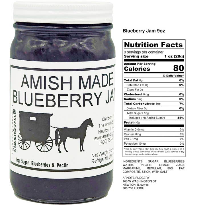 Arndt's Fudgery LLC - Wholesale Jam/Jelly - Amish made Jam and Jellies - 8 oz.10