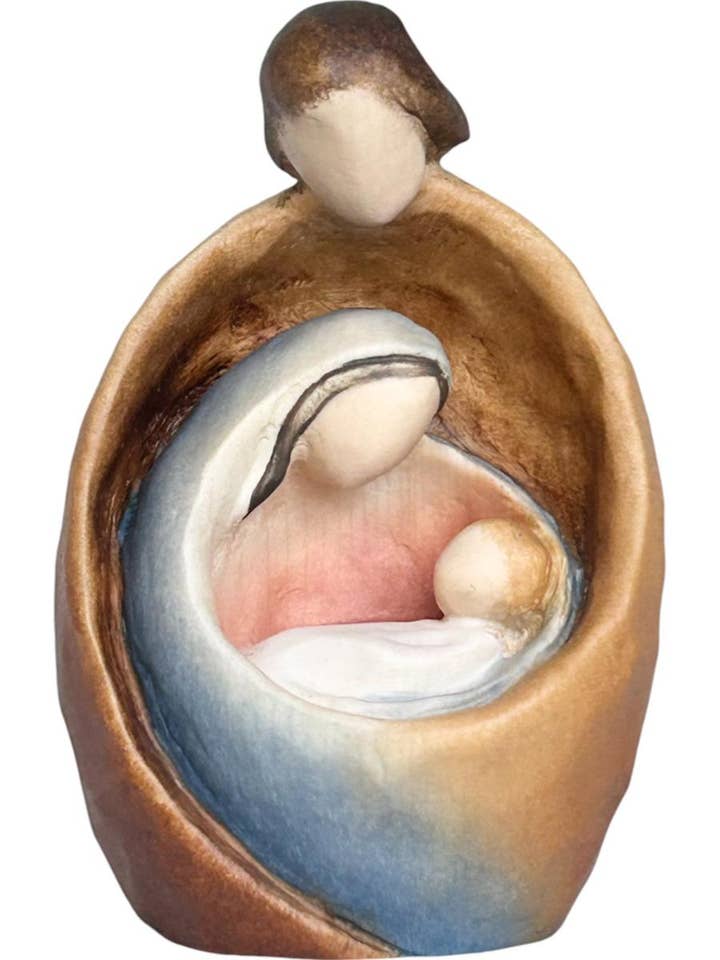 Natividad Estilizada y Protegida en Madera de Arce Artesanía Val Gardena para venta al por mayor de Dolfi