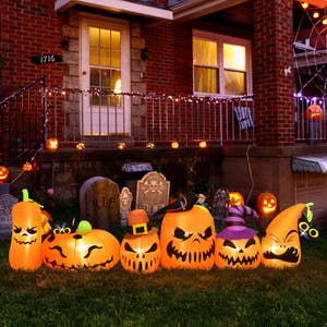 Sister Novelties Halloween Pumpkin Lawn Leaf Bags, Ghost Leaf Bags, Glow in  The Dark Lawn Leaf Bags, Large Pumpkin Decorations, Plastic Pumpkins for