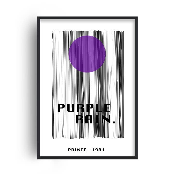 Impression d'art rétro Giclée Violet pour la vente par Fanclub