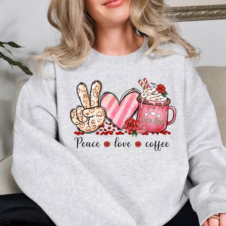 Fred Kärlek Kaffe Alla hjärtans dag Tröja för wholesale av Simply Spoken Apparel