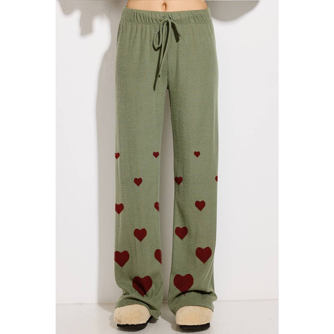 Phil Love - Wholesale Graphic Sweatshirt - Women's - Heart print soft rib Hoodie loungewear set10