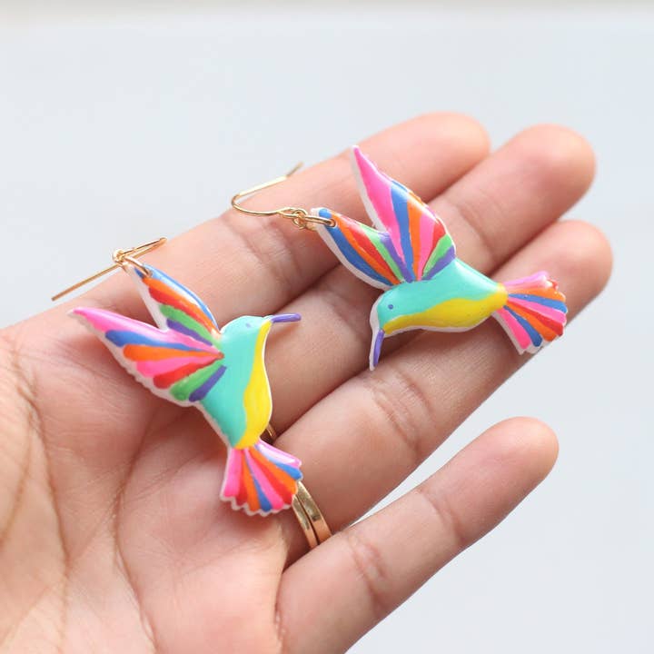 Hummingbird Earrings, Otomi Earrings for wholesale by Skye Eclisse Jewelry