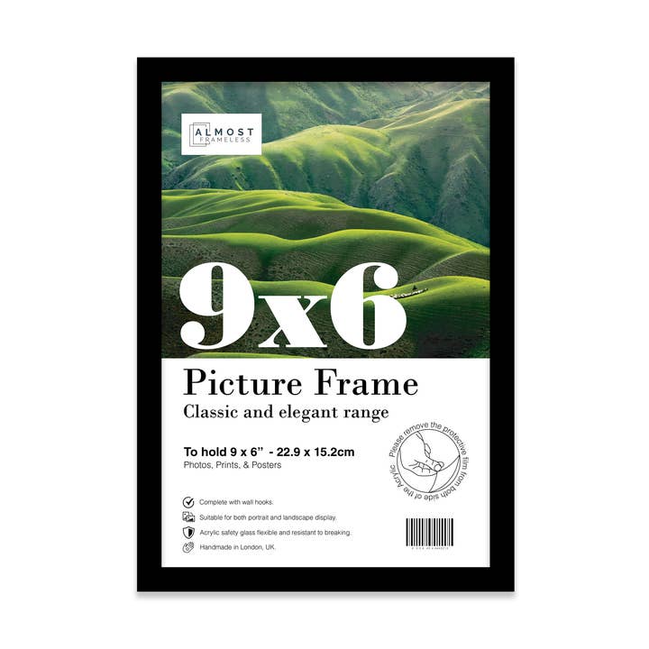 Black 9x6 Picture Frame for wholesale by WholesaleFrames.co.uk