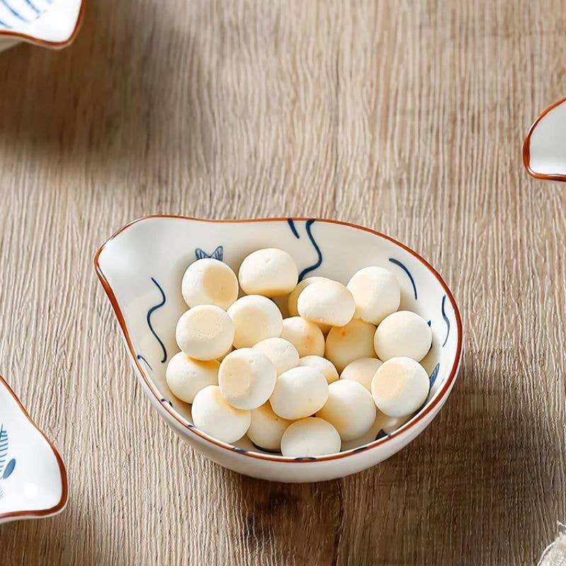 Kiyo Home - Wholesale Condiment/Dip Bowl - Coastal Dip Dishes 4-Piece Sets | Ceramic Soy Sauce Dish12