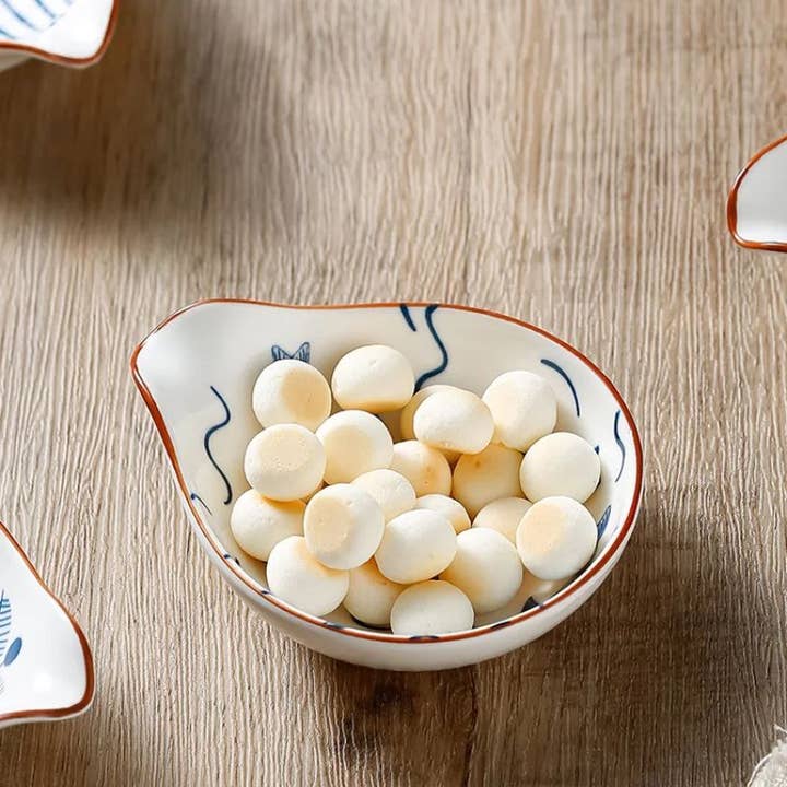 Kiyo Home - Wholesale Condiment/dip bowl - Coastal Dip Dishes 4-Piece Sets | Ceramic Soy Sauce Dish11