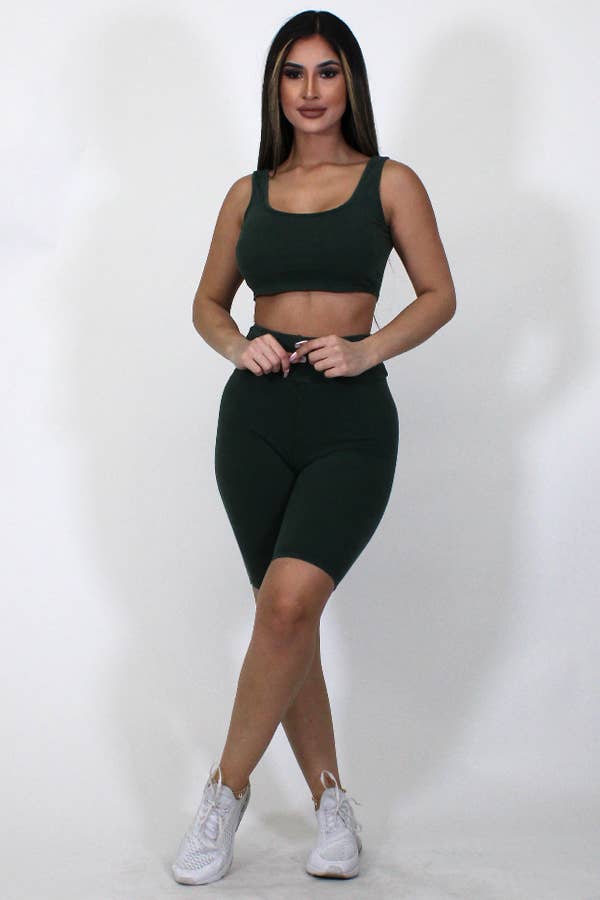 Junie – Großhandel Loungewear-Set – Damen – Mineralgewaschenes Tanktop und Biker Short Set10