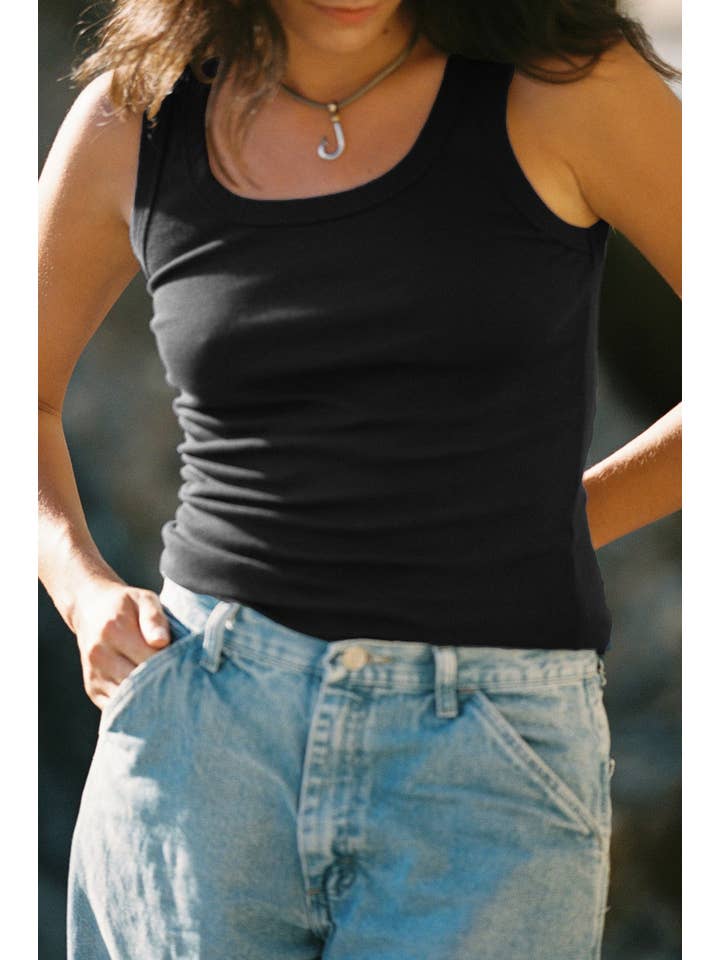 LA RELAXED - Wholesale Tank Top - Women's - Organic Rib Tank7