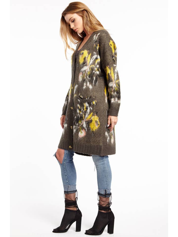 Aratta - Wholesale Cardigan - Women's - Dark Night Sweater Cardigan2