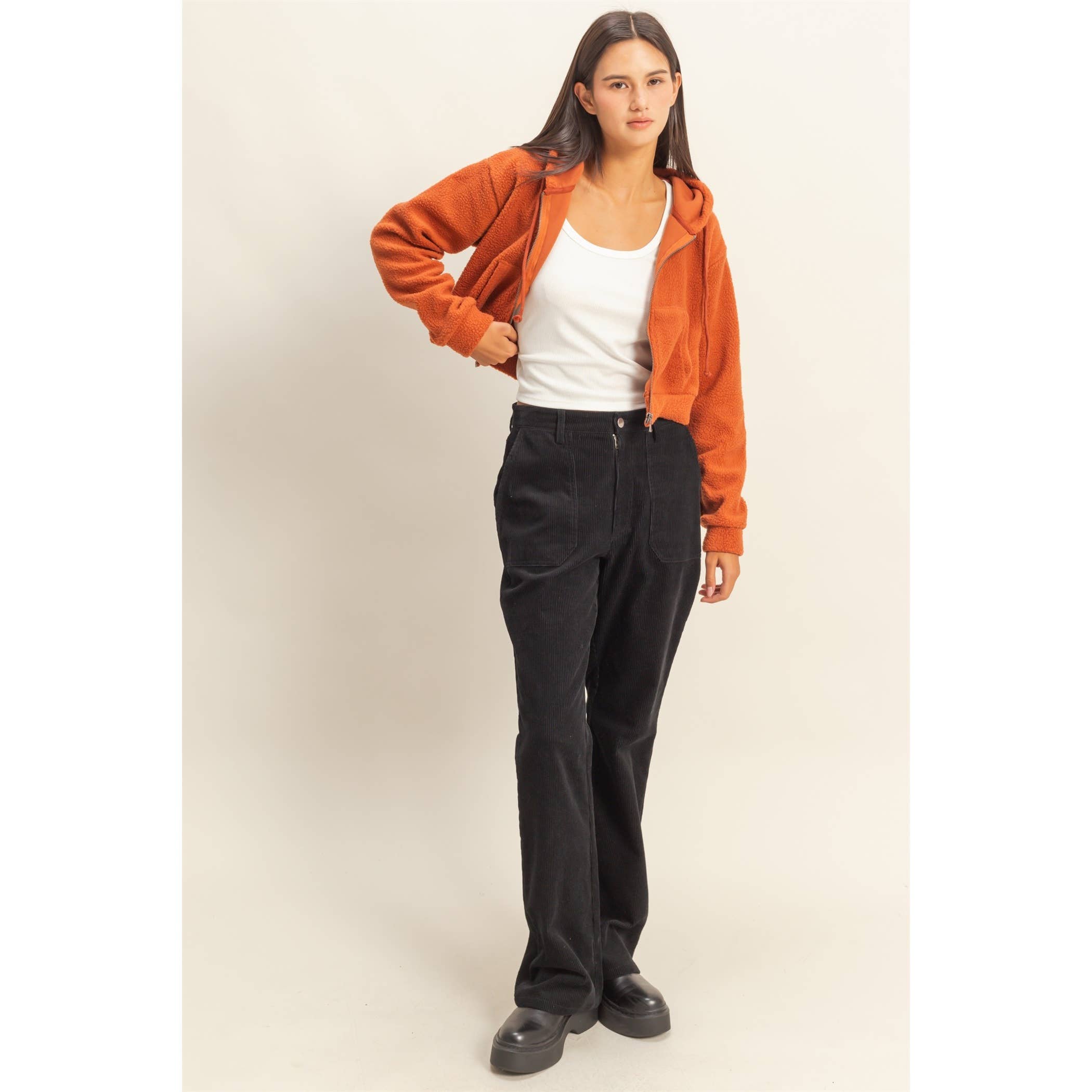 Double Zero - Wholesale Pants - Women's - Corduroy Flare Pants4