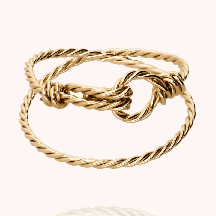 Attache-moi Encore Ring - 14 k gult guld fylld för wholesale av Atelier Paulin US