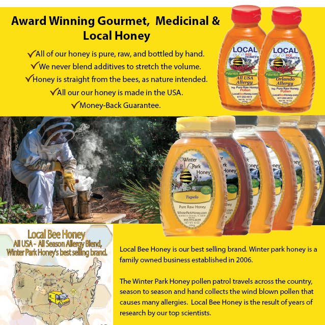 Winter Park Honey - Wholesale Honey - Sourwood Honey - 16oz | Winter Park Honey (Raw Unfiltered)8