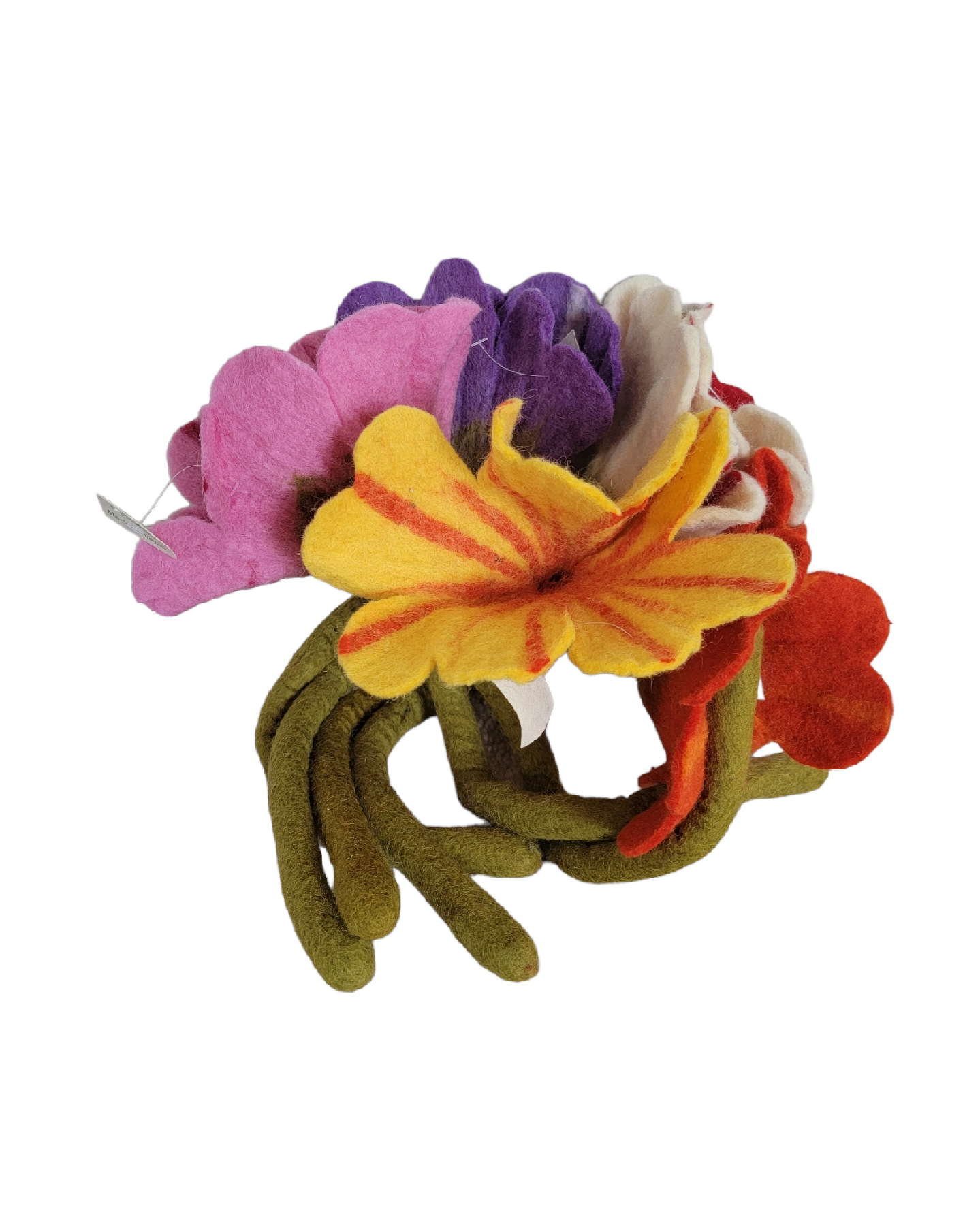 Evergreen Guardian Imports - Wholesale Artificial Flowers - H169 Wool Felt Standing Big Flowers4