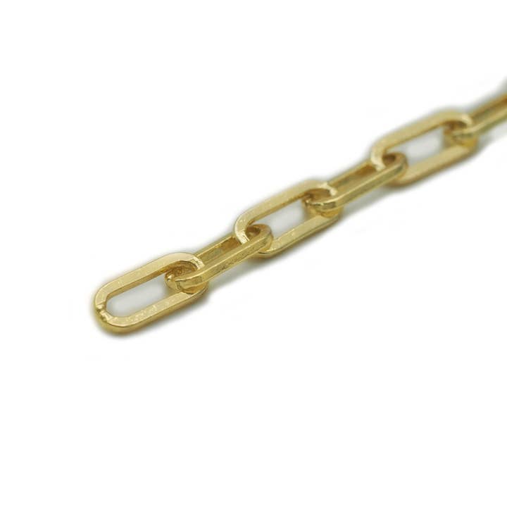 BestBeads&Beyond - Vente Collier maille et chaîne - Chaîne trombone épais à petits maillons dorés et argentés par Yard, sku #LS061